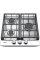 Варочная поверхность газовая Fabiano FHG 8454 VGH Inox 8112.406.1485
