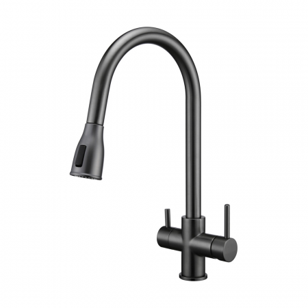Смеситель кухонный Fabiano FKM 3122 Black Steel 8231.403.1150