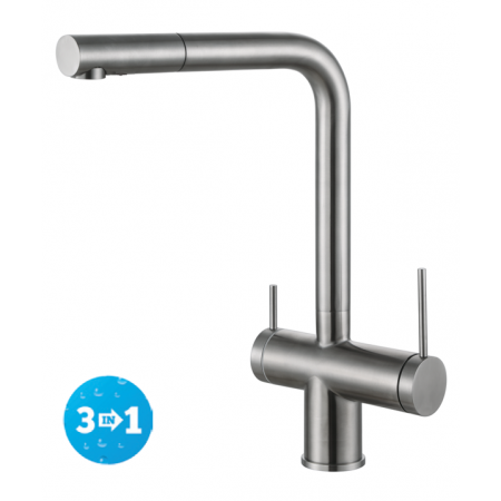 Смеситель кухонный Fabiano FKM 31.14 SS Inox 8231.401.0711