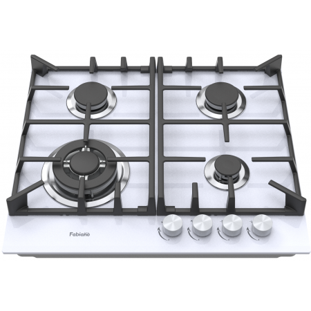Газовая варочная панель Fabiano FHG 1044 VGHT2 White Glass 8111.406.1491