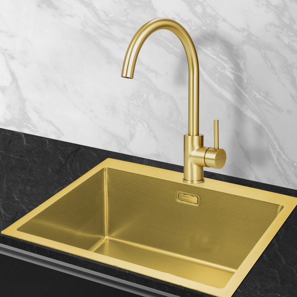 RAIN Gold: кухонний змішувач Gunter&Hauer