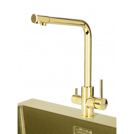 PERLE Gold: кухонний змішувач Gunter&Hauer
