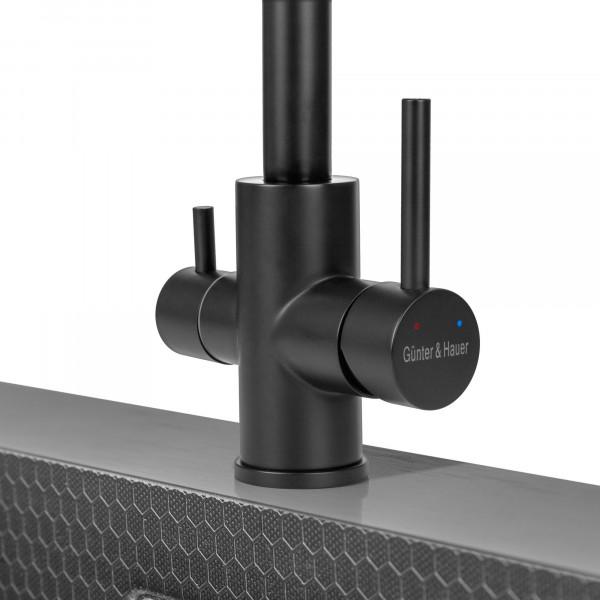 PERLE Black: кухонний змішувач Gunter&Hauer