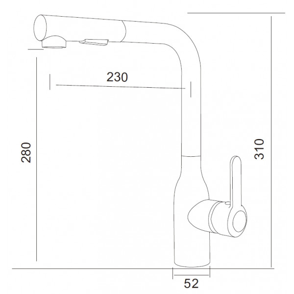 DUNKEL Cr-Bl: кухонний змішувач Gunter&Hauer