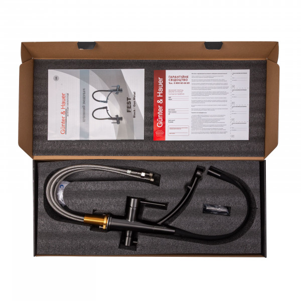 FEST Gun Metal: кухонний змішувач Gunter&Hauer