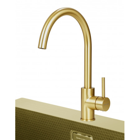 RAIN Gold: кухонний змішувач Gunter&Hauer