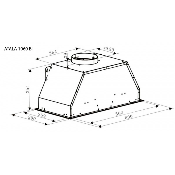ATALA 1060 BI: кухонна витяжка Gunter & Hauer