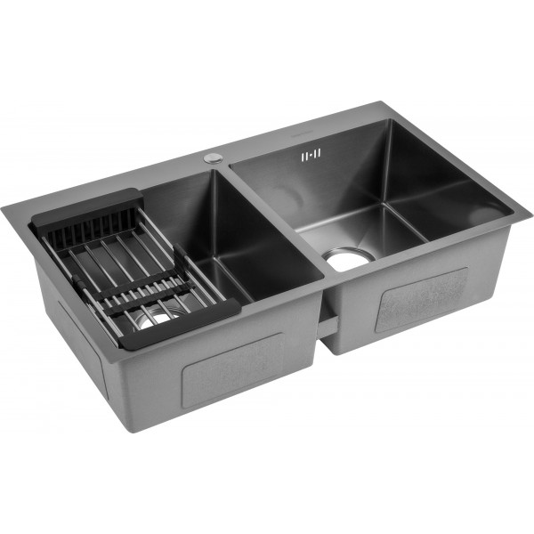 Laber 8622 Black: кухонна мийка Gunter & Hauer (86x51 см)