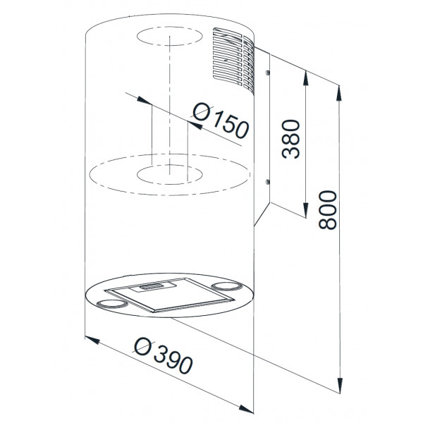 MARGARETTE WALL GOLD: кухонна витяжка Gunter & Hauer