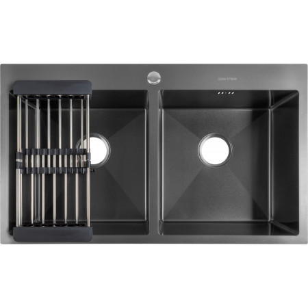 Laber 8622 Black: кухонна мийка Gunter & Hauer (86x51 см)