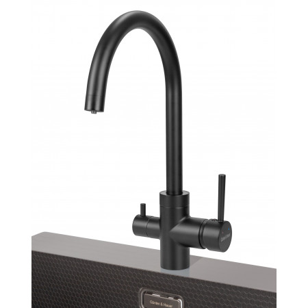HAFEN Black: кухонний змішувач Gunter&Hauer