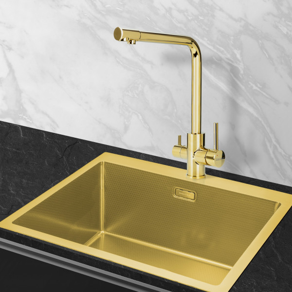 PERLE Gold: кухонний змішувач Gunter&Hauer