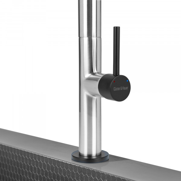 STERN Brush Black: кухонний змішувач Gunter&Hauer