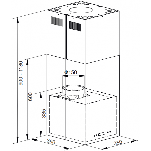 ANGELA: кухонна витяжка Gunter & Hauer