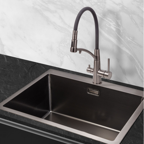 FEST Gun Metal: кухонний змішувач Gunter&Hauer