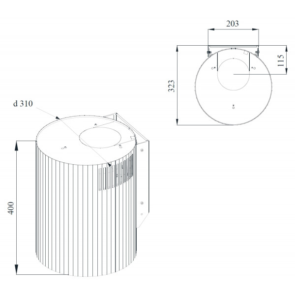 MARGARETKA 3D BL: кухонна витяжка Gunter & Hauer