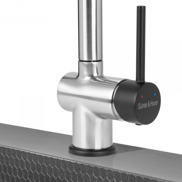 EDEL Brush Black: кухонний змішувач Gunter&Hauer