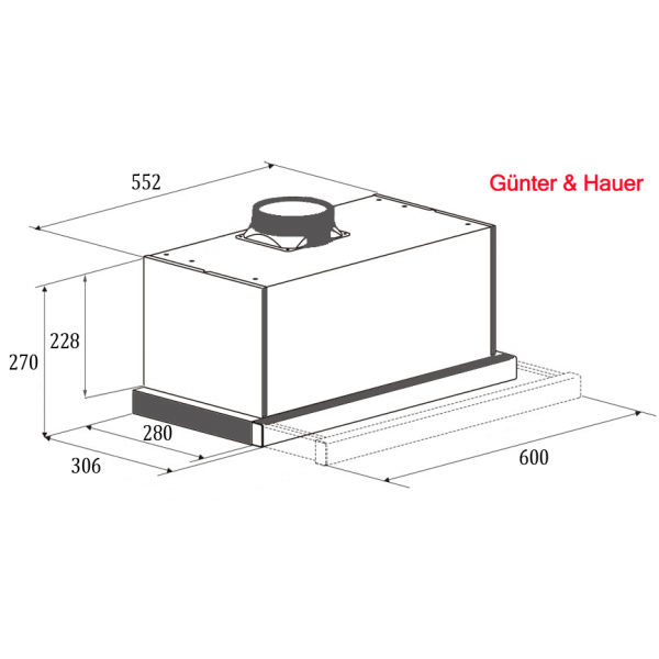 AGNA 1000 IX: кухонна витяжка Gunter & Hauer