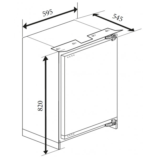 FB 110: вбудований холодильник Gunter & Hauer