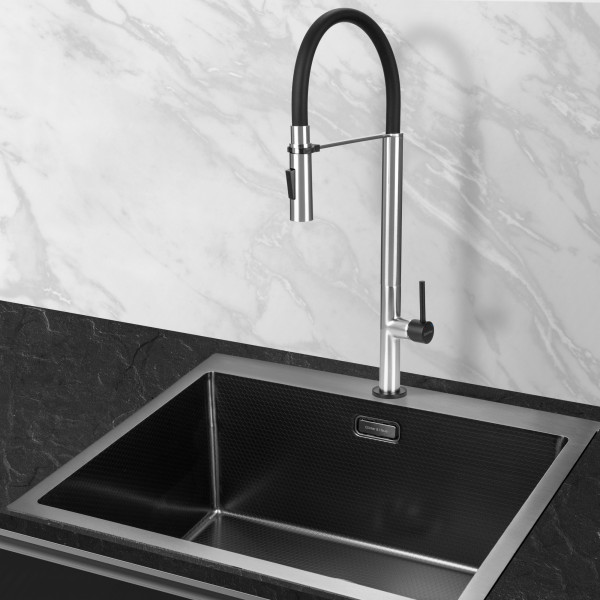STERN Brush Black: кухонний змішувач Gunter&Hauer