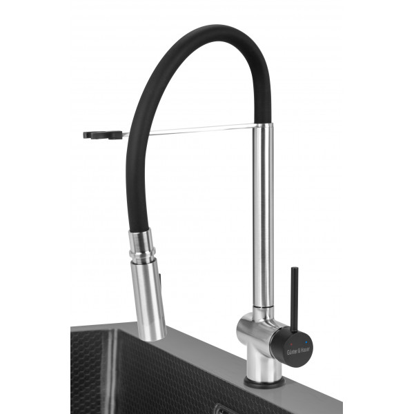 EDEL Brush Black: кухонний змішувач Gunter&Hauer