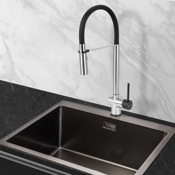 EDEL Brush Black: кухонний змішувач Gunter&Hauer