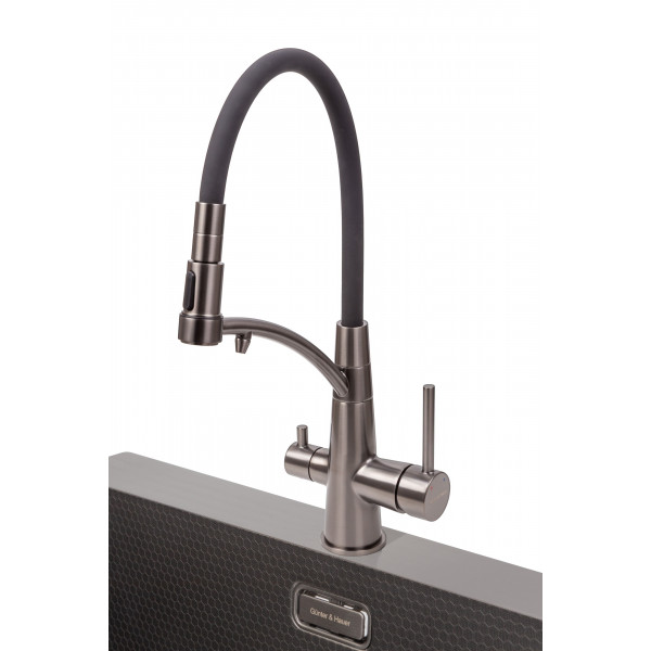 FEST Gun Metal: кухонний змішувач Gunter&Hauer