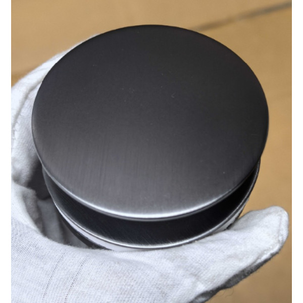 Донний клапан для раковини Koer PW-11-07 1 1/4''  універсальний (з/без перел) СLICK-СLACK (Колір графіт) (KR5793)