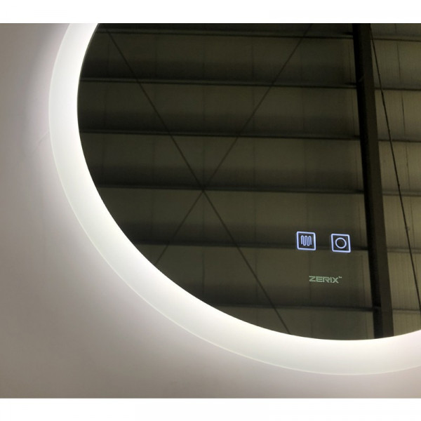 Дзеркало Zerix Solo MC02-80 з LED Touch, Anti-fog, димером, регулятором яскравості (ZX6066)