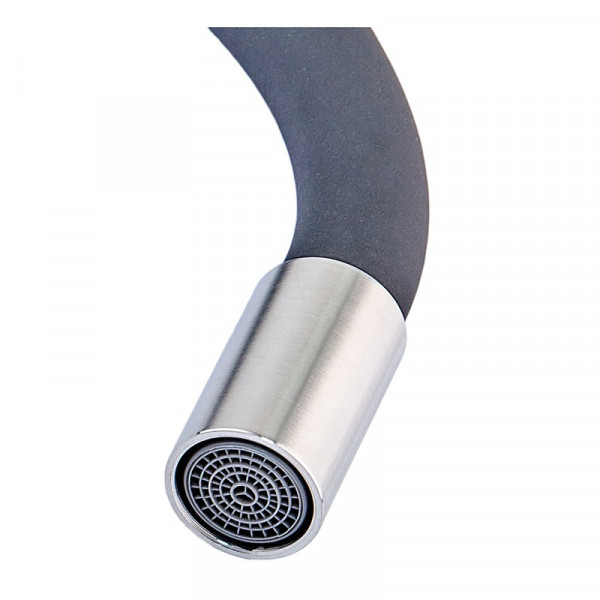 Вилив для змішувача гнучкий Mixxus SPO-06.SUS Refl.Black (MI6066)