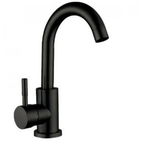 Змішувач для умивальника Mixxus SUS-011-B Black з нерж. сталі SUS304 (кол. чорний) (MI6045)