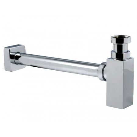 Сифон для раковини Haiba 02 без випуску (під донний клапан) без ревізії (Колір хром) 1 1/4'' (HB0580)