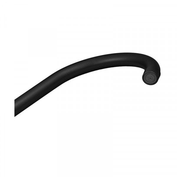 Змішувач для кухні Plamix Cezar-011-B SET Matte black (з підведенням) (PM0668)