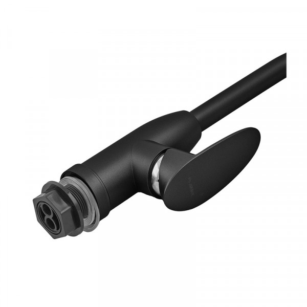 Змішувач для кухні Plamix Cezar-011-B SET Matte black (з підведенням) (PM0668)