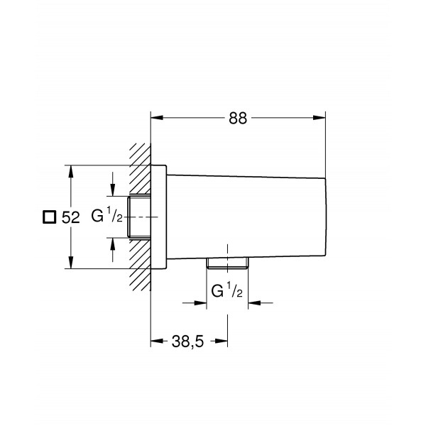 Шлангове підключення з тримачем Grohe Euphoria Cube (26370000)