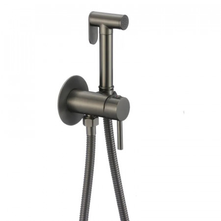 Змішувач для гігієнічного душу Mixxus Premium Hans 002-A Inner Graphite з лійкою (Колір графіт) (MI6921)