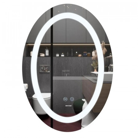 Дзеркало Mixxus PLAIN MV03-50x70 з Led Touch, Anti-fog, димером, регулятором яскравості (MI6664)
