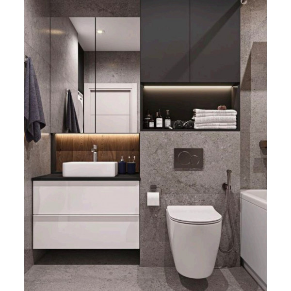 Панель змиву KOER KT-0601-01 пластикова, кнопка кругла (KR5174)