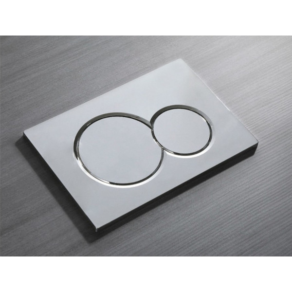 Панель змиву KOER KT-0601-01 пластикова, кнопка кругла (KR5174)