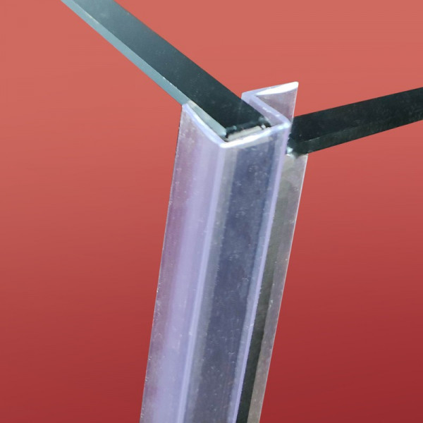 Бічна стінка до кабіни Koer SR SW04-90x200-TR-07 прозоре скло Easy Clean 10мм, графіт (KR5391)