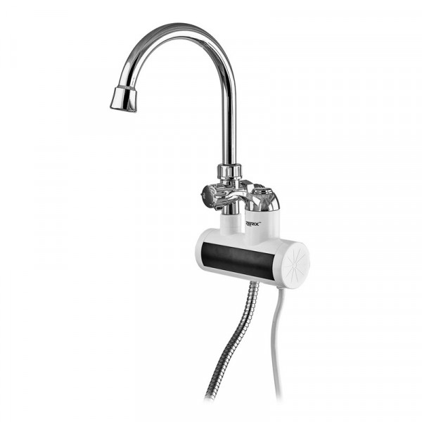 Водонагрівач НАСТІННИЙ 3,3 kW проточний ZERIX ELW22-W (зі шлангом та лійкою)