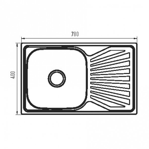Мийка кухонна Zerix Z7848-08-180MD (micro decor) (ZS0574)