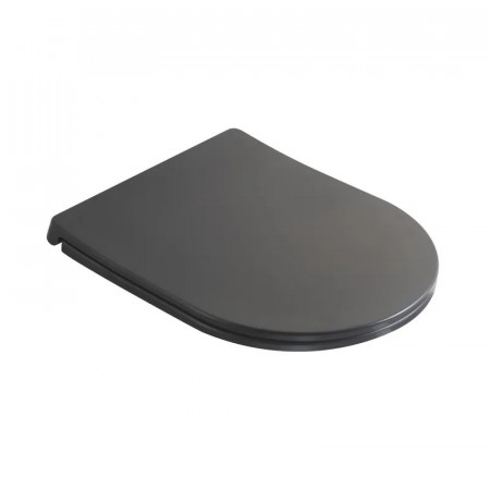 Сидіння-кришка для унітазу Mixxus Premium SEAT COVER ELLIPSE-TOPPER-2002 GRAY 425х360х25mm дюропласт (MP6684)