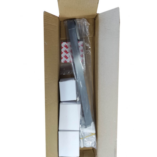 Бічна стінка до кабіни Koer SR SW04-90x200-TR-07 прозоре скло Easy Clean 10мм, графіт (KR5391)