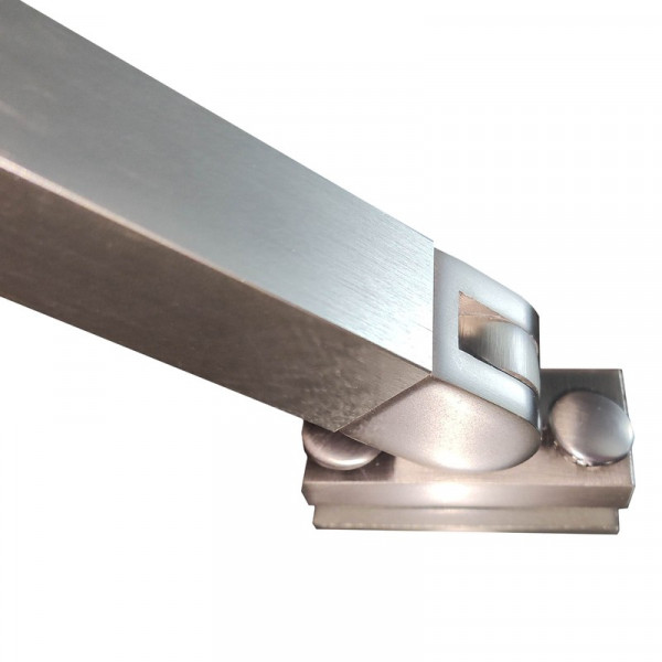 Бічна стінка до кабіни Koer SR SW04-90x200-TR-07 прозоре скло Easy Clean 10мм, графіт (KR5391)