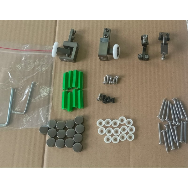 Душова кабіна без піддону Koer SR SC09-90x90x200-R-TR-07 прозоре скло Easy Clean 6мм Графіт (KR5772)