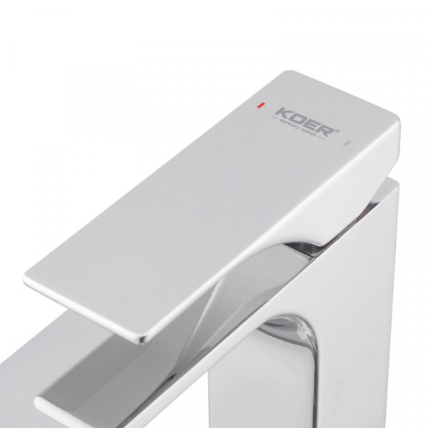 Змішувач для умивальника Koer KB-11010-01 високий (Колір хром) (KR3482)