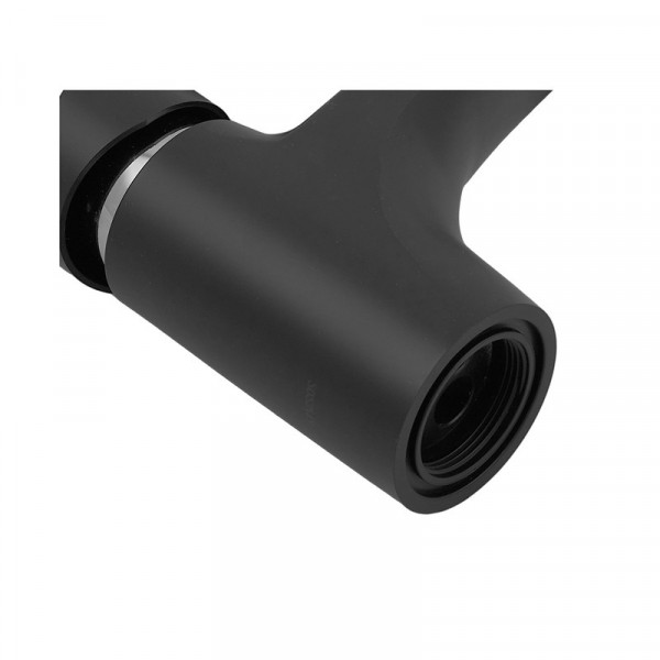 Змішувач для умивальника Plamix Fidel-001 SET Matte black (з підведенням) (PM0660)