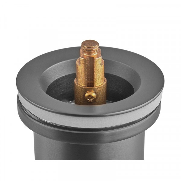 Донний клапан для раковини Koer PW-11-07 1 1/4''  універсальний (з/без перел) СLICK-СLACK (Колір графіт) (KR5793)