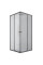 Душевая кабина без поддона Mixxus CUBIC SC01-90x90x185-TR GRAPHITE прозрачное стекло 4мм (MI6907)